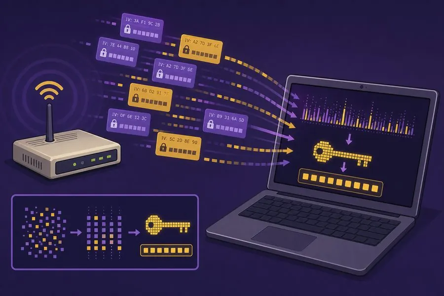 Attaque cryptographique sur le protocole WEP